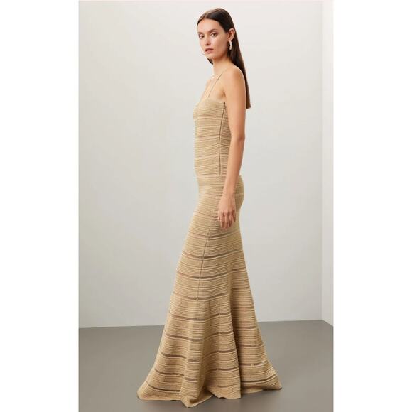 Hervé Léger Gold Metallic Bandage Gown - Picture 3 of 11